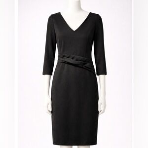 Marc New York Black Dress with Pleated Waist Detailing